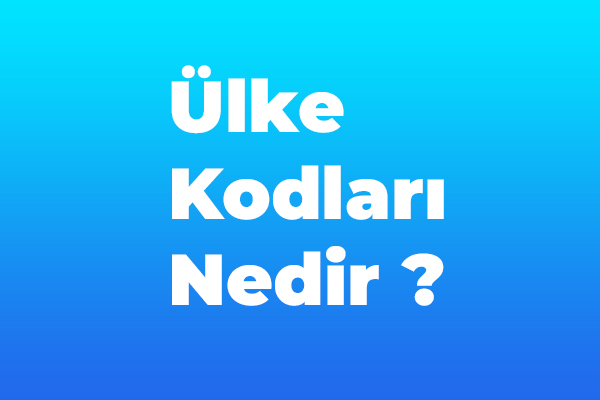 Ülke Kodları Nelerdir ?