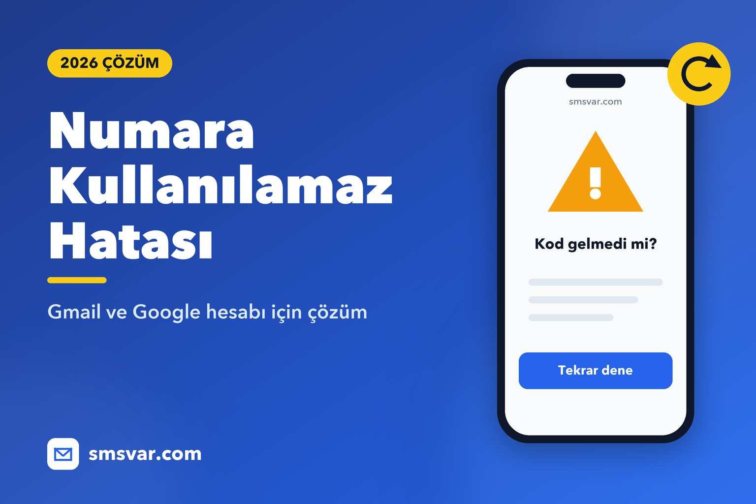 Bu Telefon Numarası Doğrulama İçin Kullanılamaz: Çözüm
