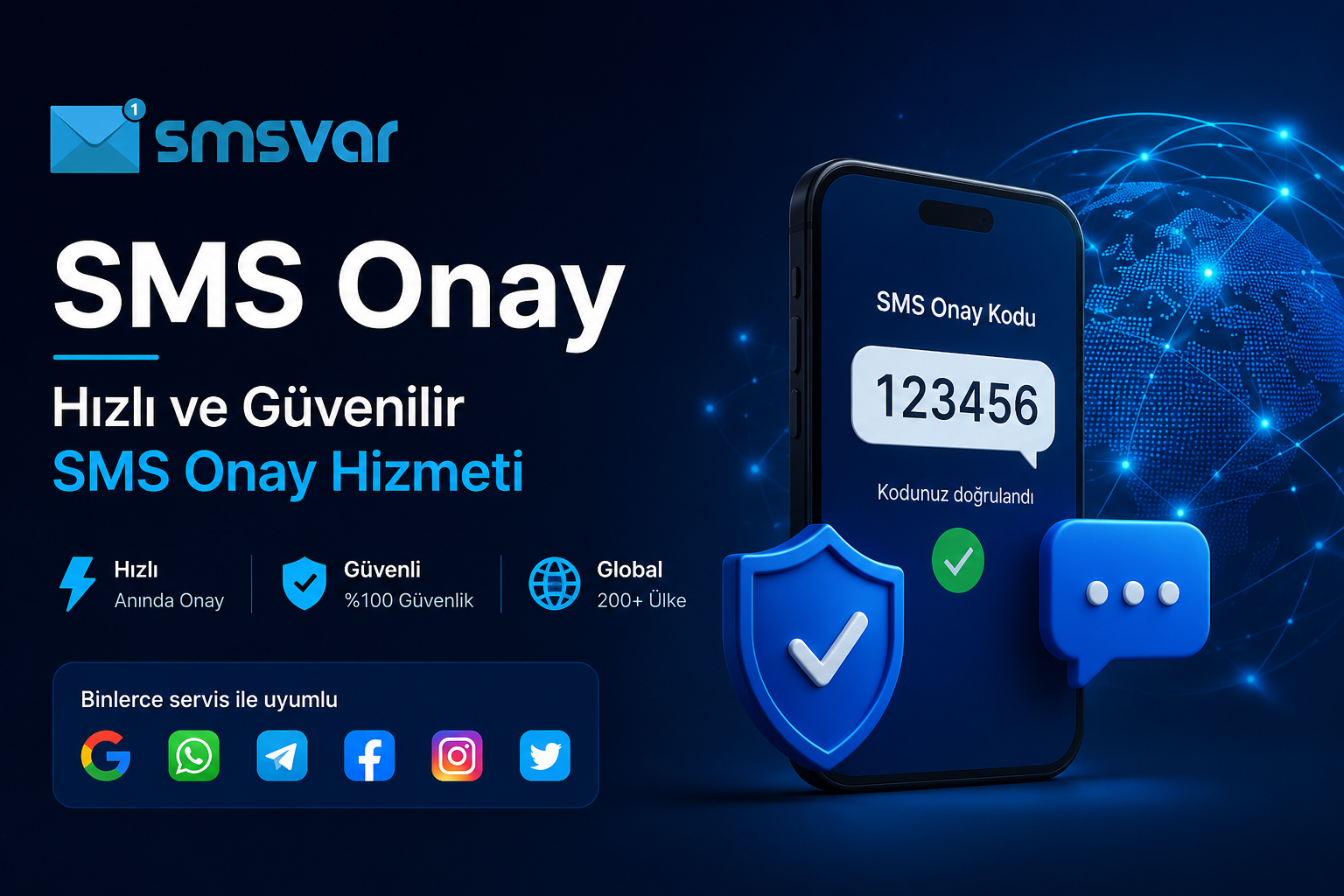 SMS Onay | Hızlı ve Güvenilir SMS Onay Hizmeti