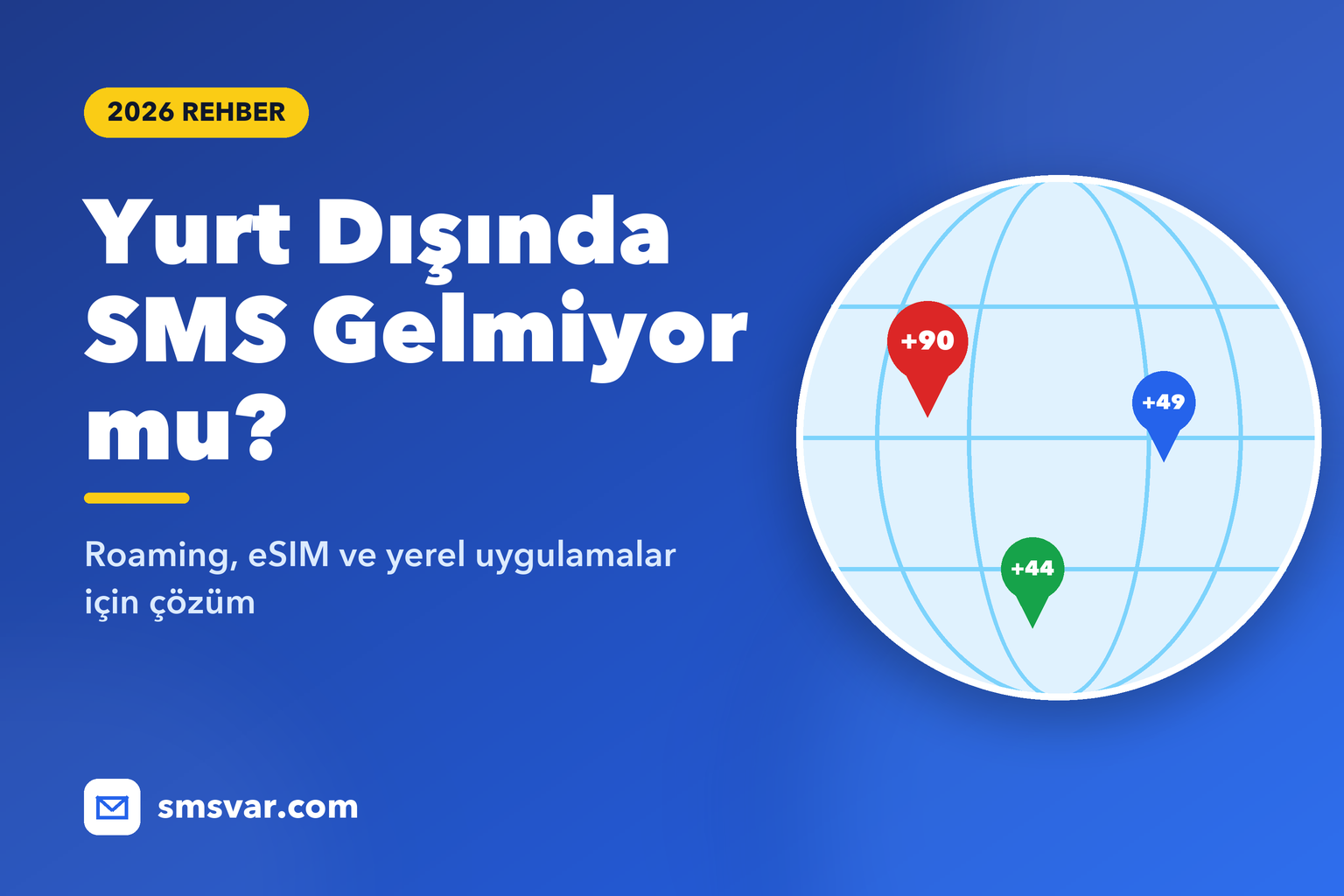 Yurt Dışında SMS Gelmiyor mu? 2026 Doğrulama Kodu Rehberi